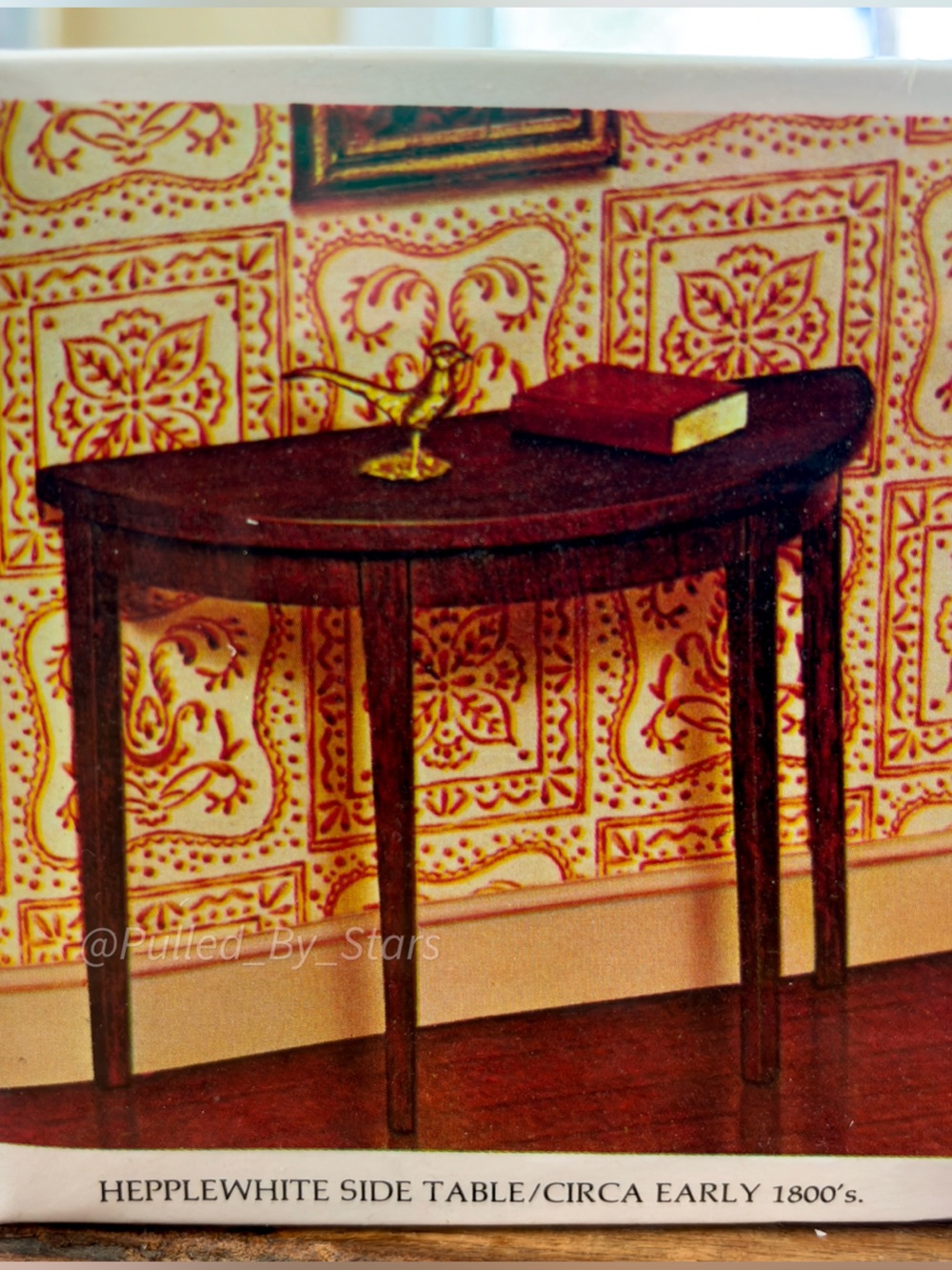 NEW Vtg ‘70s THE HOUSE OF MINIATURES Hepplewhite Side Table c. 1800’s, No. 40004 - Picture 2 of 11